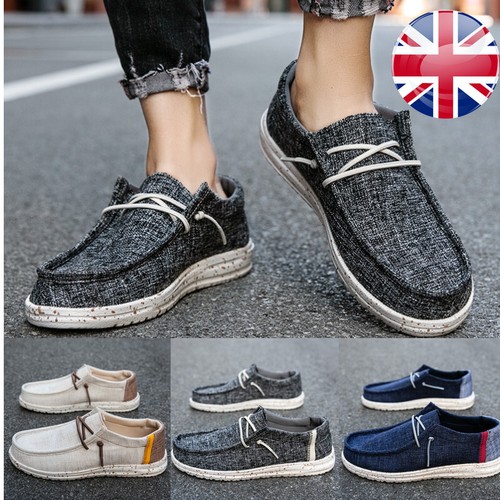 Mens canvas loafers driving - canvas,
