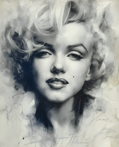 Marilyn monroe monochrome - marilyn, in