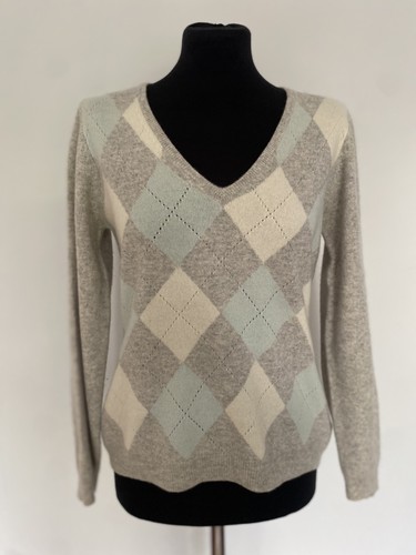 Cashmere neck jumper - v-neck,