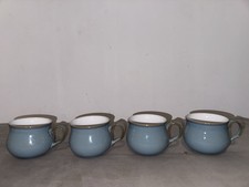 Set Of 4 Denby Blue Mugs