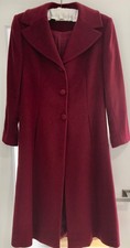 Ronit Zilkha Cranberry  80% Wool 20% Cashmere Ladies Coat