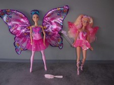 BARBIE 2013 MARIPOSA BUTTERFLY FAIRY & COLOUR CHANGE FAIRY DOLLS