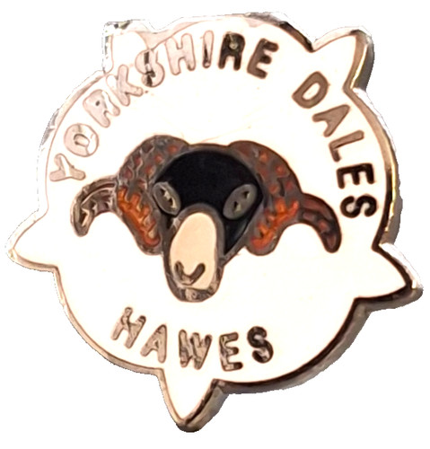 Hawes town small pin badge - hawes,