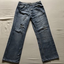 Petroleum Ripped Jeans Blue 34