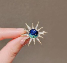 Art Deco Style Enamel Crystal