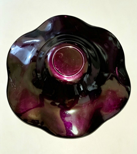 Purple gold crackle art - gold,