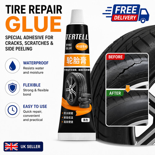 Black tire repair - tire,