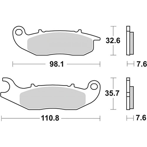 Sbs 228hf front brake - front, pads