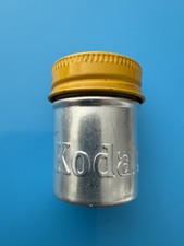 Vintage Kodak Metal Film Canister Container 35mm Screw Top Aluminum Storage Case