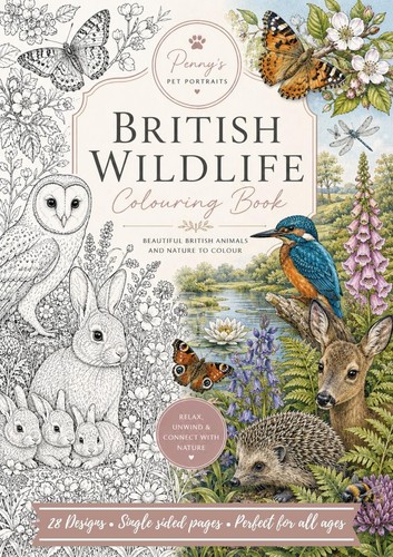 British wildlife colouring - wildlife,