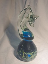 Vintage  MDINA  GLASS SEAHORSE
