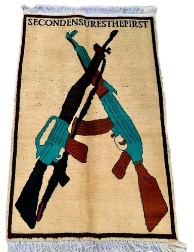 Handmade afghan wool war - , rug