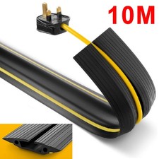 10M Black Floor Cable Protector Cable Tidy Rubber Wire Cover for indoor outdoor