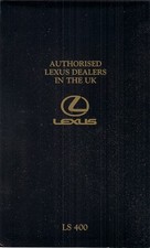 Lexus UK Dealer Network Map 1990 UK Market Brochure LS400