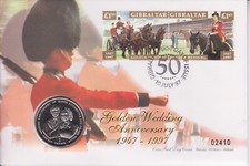 GIBRALTAR PNC COIN COVER 1997