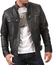 New Men's Genuine Lambskin