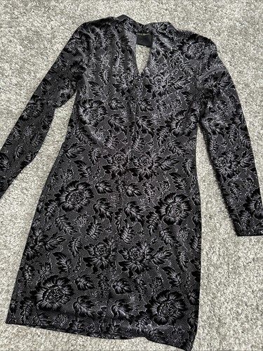 Oasis black floral - floral, dress