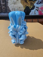 hand carved candle 13 cm 