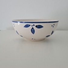 Whittard Of Chelsea Bowl Blue White Floral Pattern Dish Handpainted Clipper Tea