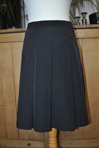 Stefanel vintage black pleated - stefanel,