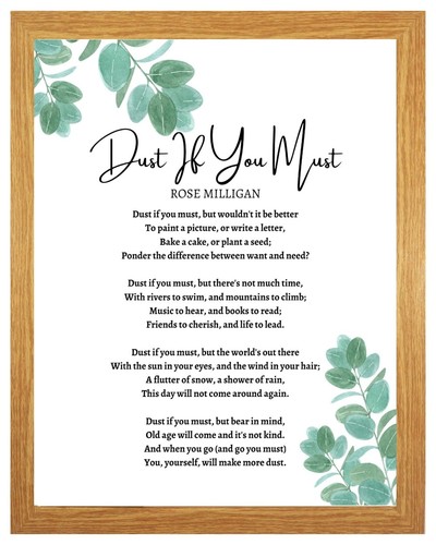 Dust you must rose - if,