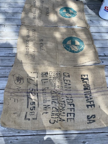 Vintage burlap coffee sacks - vintage,