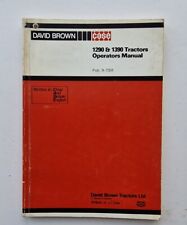 DAVID BROWN CASE 1290 & 1390 TRACTOR OPERATORS MANUAL