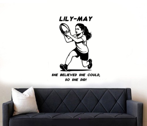 Personalised rugby sport girls - rugby,