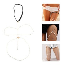 Elegant Pearl Leg Chain Thigh