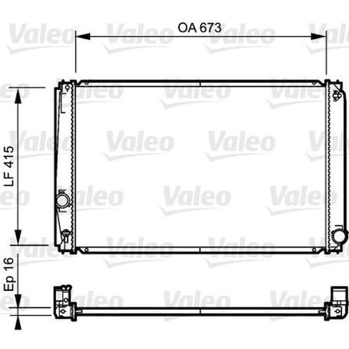Valeo engine radiator fits - valeo,