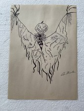 tim burton drawing and
