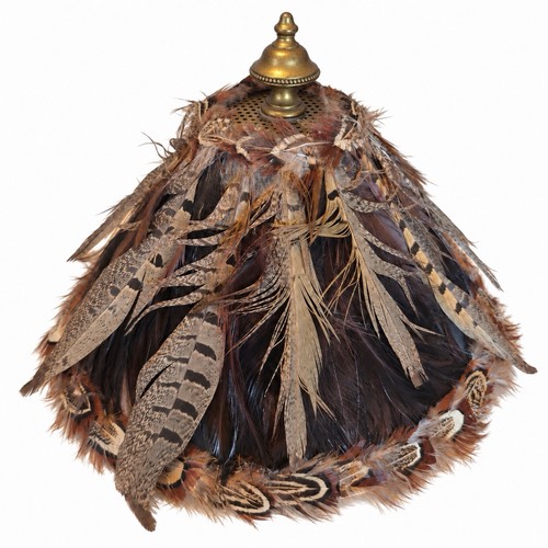 Feather lampshade vintage - feather,