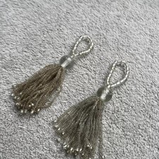Clear beaded key tassels / candlestick hangings for home accessories