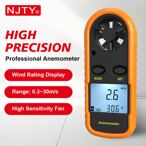 Digital anemometer air flow - air,