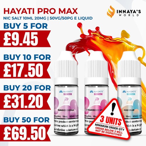 Hayati pro max nic - nic, 10ml
