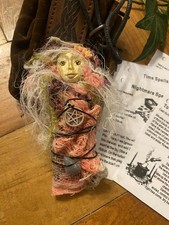 Spirit Doll  Witch in a bag with spells .Altar healing  doll  Witch Wiccan Pagan