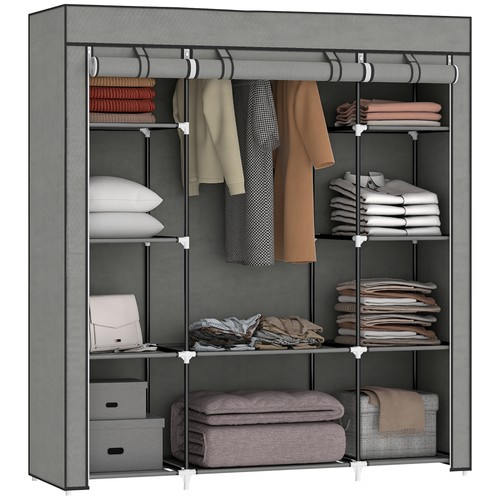 Homcom fabric wardrobe with - wardrobe,