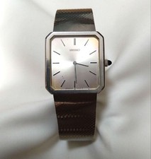 SEIKO Acier Gerald Genta Design Integrated Bracelet 27x29mm Japan Rare 2510TK