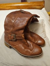 Fat Face Tan Leather Knee High