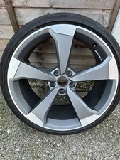 1X 20'' GENUINE AUDI A5 S LINE BLACK EDITION ROTOR WHEEL ALLOY TYRE 8W0601025CF