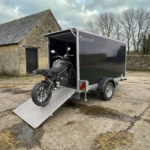 Enclosed motorbike trailer - motorbike,