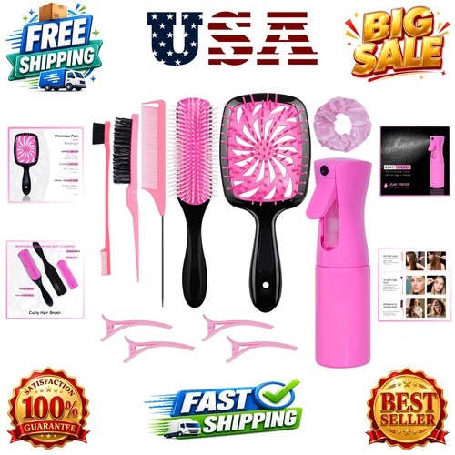 Piece hair brush set - 11-piece,