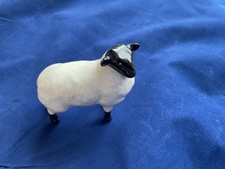 Beswick black faced  sheep vintage made in england