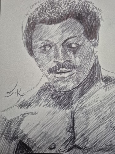 Ballpoint drawing apollo - a6, of