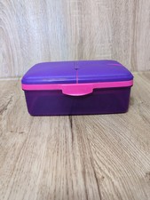 Systema School Lunch Box Large Multi Compartment Purple Tupperware Storage Bento