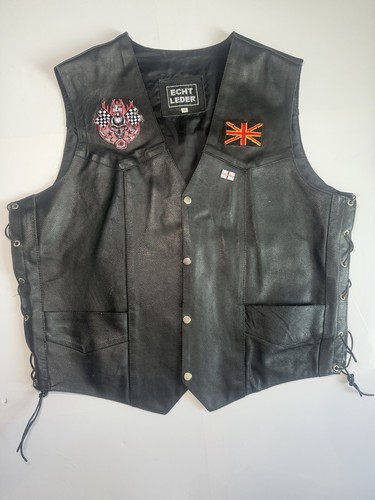 Echt leder black heavy duty - black,