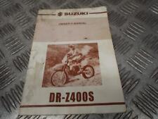 Suzuki DR-Z400S 1997 Owners Manual