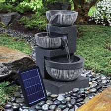Natural slate garden water - natural,