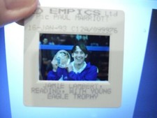 Original Press Photo slide negative Reading Jamie Lambert & Eagle Trophy 16.1.93