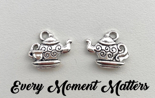 Tibetan silver teapot - silver, &